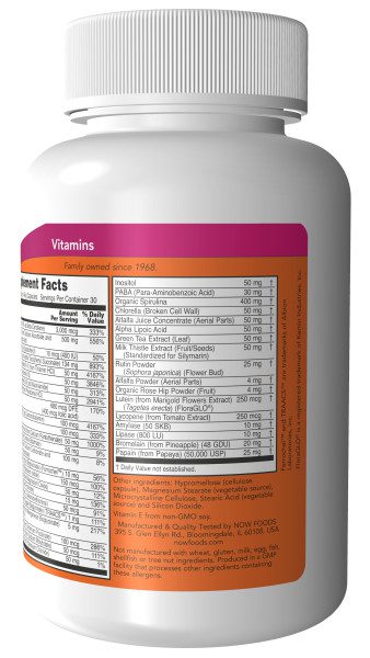 A bottle of vitamin water with the label and ingredients.