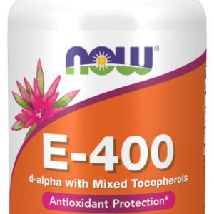 A bottle of vitamin e-4 0 0 with mixed tocopherols