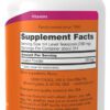 A bottle of vitamin supplement facts.