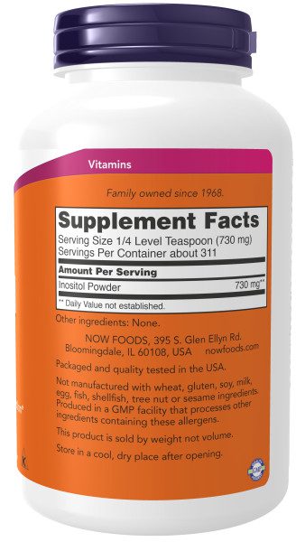 A bottle of vitamin supplement facts.