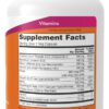 A bottle of vitamin supplement facts
