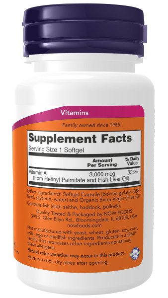 A bottle of vitamin supplement facts