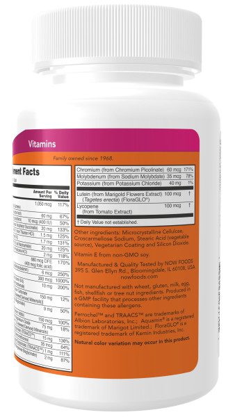 A bottle of vitamin water with ingredients and nutritional information.