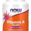 A bottle of vitamin a is shown.