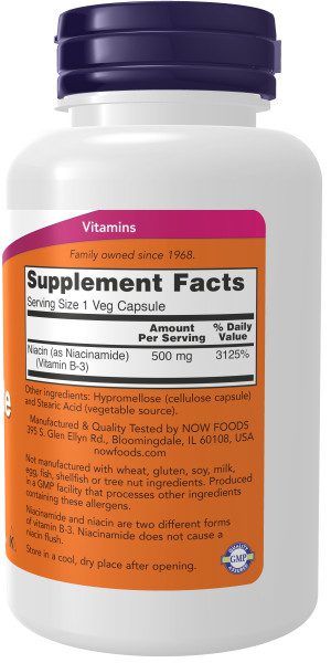 A bottle of vitamin supplement facts