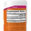 A bottle of vitamin supplement facts