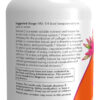 A bottle of vitamin c is shown with the back label.