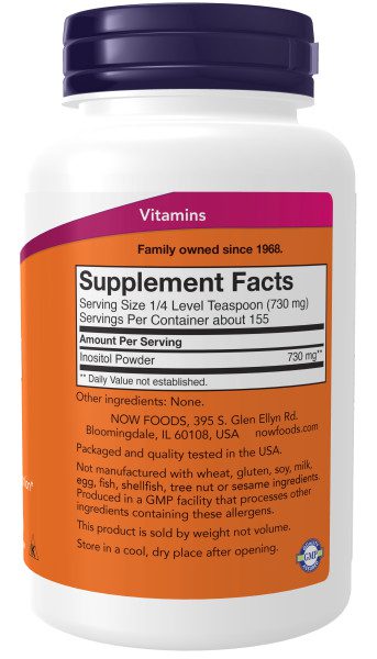 A bottle of vitamin supplement facts