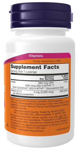 A bottle of vitamin supplement facts