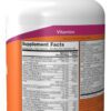 A bottle of vitamin supplement facts and ingredients.