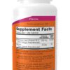 A bottle of vitamin supplement facts