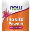 A bottle of now inositol powder.