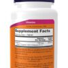 A bottle of vitamin supplement facts