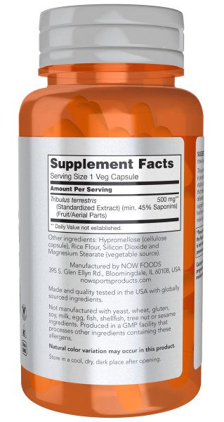 A bottle of vitamin c with supplement facts.