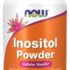 A bottle of inositol powder is shown.