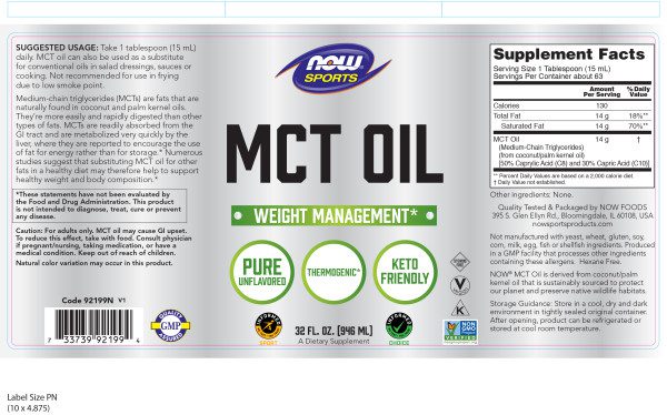 A can of mct oil is shown with information.