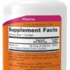A bottle of vitamin supplement facts