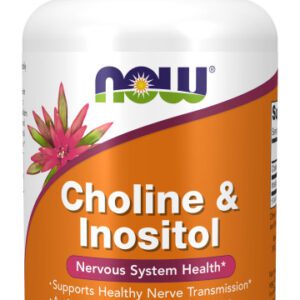 A bottle of choline and inositol
