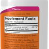 A bottle of vitamin supplement facts