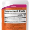 A bottle of vitamin supplement facts