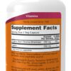 A bottle of vitamin supplement facts