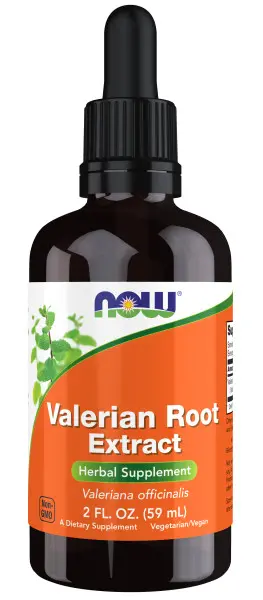 A bottle of valerian root liquid