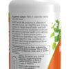 A bottle of mushroom supplement with ingredients information.