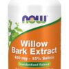 A bottle of willow bark extract