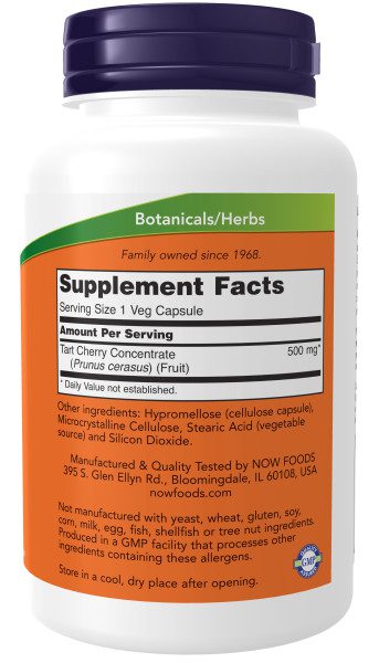 A bottle of supplement facts for an orange and green label.