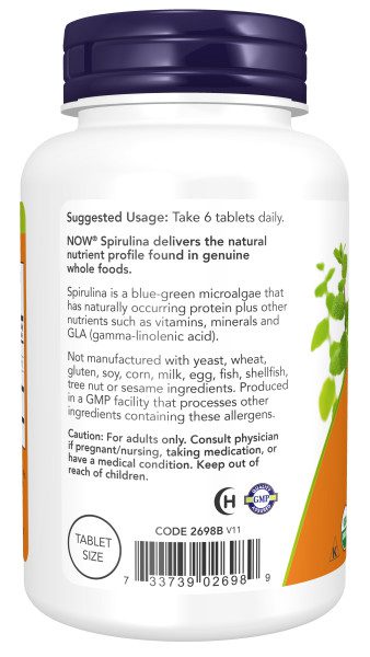 Spirulina tablets-now foods