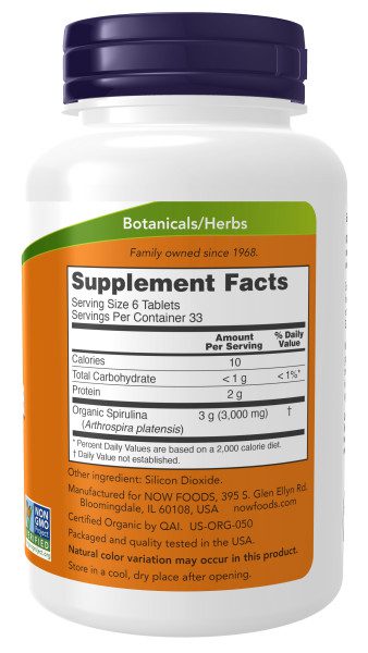 A bottle of supplement facts for a tablet.