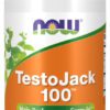 A bottle of testosterone booster is shown.