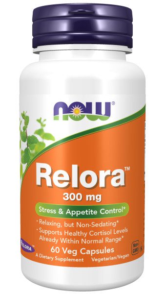 A bottle of relora is shown.