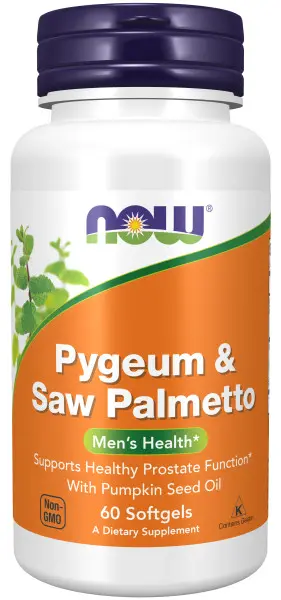 A bottle of psygeum and saw palmetto
