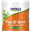 A bottle of pau d ' arco is shown.