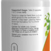 A bottle of supplement with instructions on how to use it.