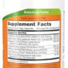 A bottle of supplement facts and ingredients.