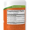 A bottle of supplement facts and ingredients.