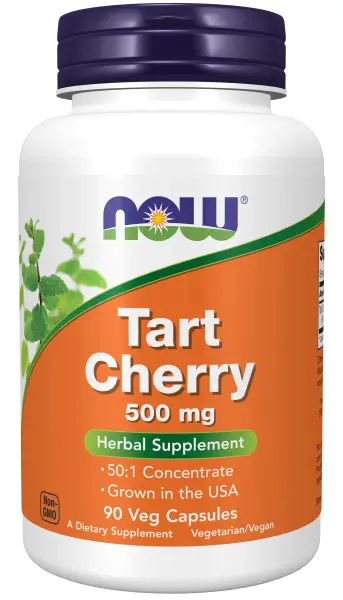 A bottle of tart cherry is shown.