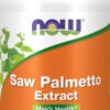 A bottle of saw palmetto extract