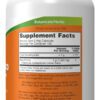 A bottle of supplement facts and ingredients.