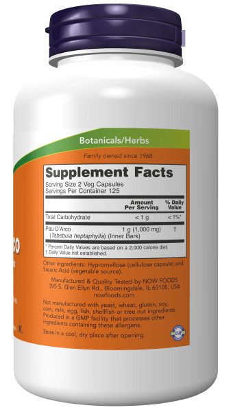 A bottle of supplement facts and ingredients.