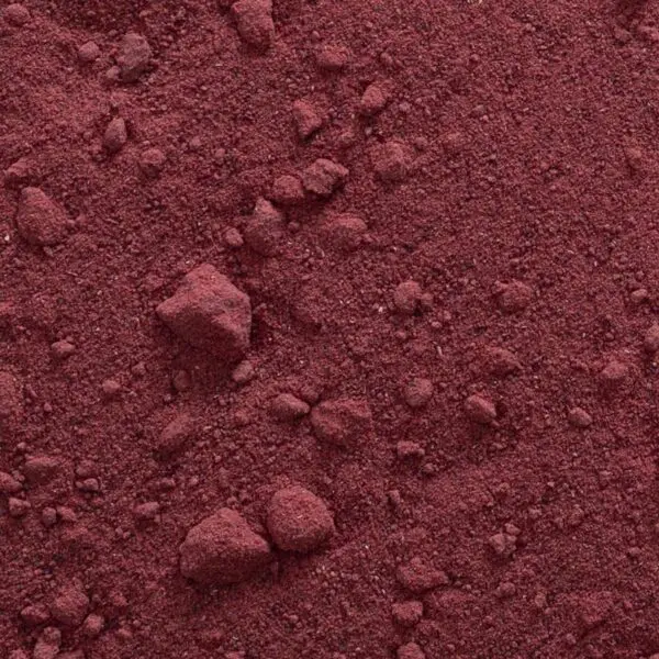 A close up of some red powder