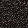 A close up of some black beans